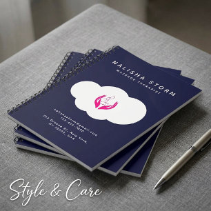 Custom Massage Therapy Photo Spiral Notebook Desig