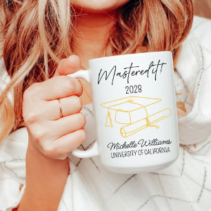 Custom Master’s Graduation Mug Gift for Her or Him