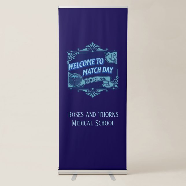Custom Match Day 2026  Residency Celebration  Retractable Banner (Front)