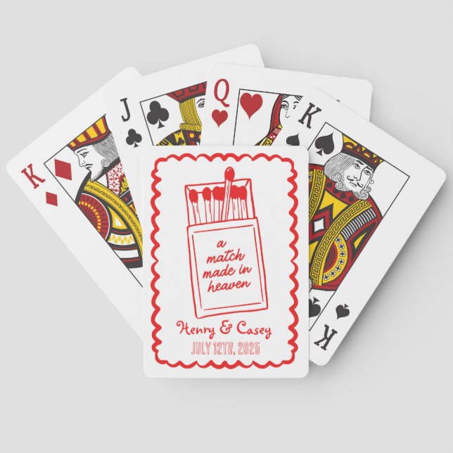 Custom Matchbox Design Playing Cards (Back)