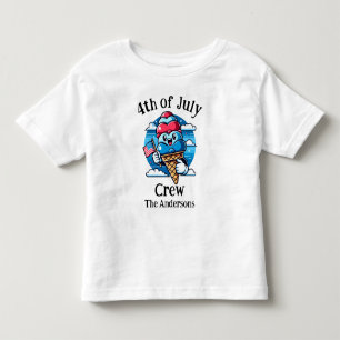 Custom Matching Family 4th of July Crew Toddler T-Shirt