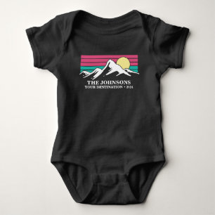 Custom Matching Family Vacation Camping Group   Baby Bodysuit