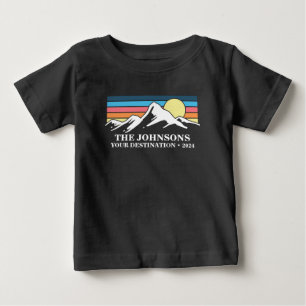 Custom Matching Family Vacation Camping Group   Baby T-Shirt