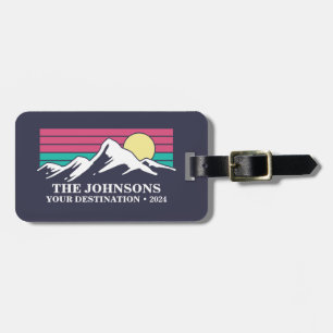 Custom Matching Family Vacation Camping Group Luggage Tag