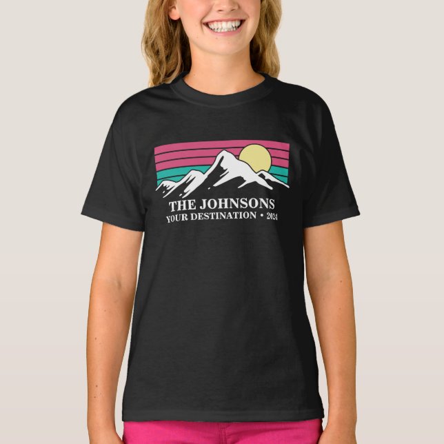 Custom Matching Family Vacation Camping Group   T-Shirt (Front)