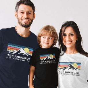 Custom Matching Family Vacation Camping Group T-Shirt