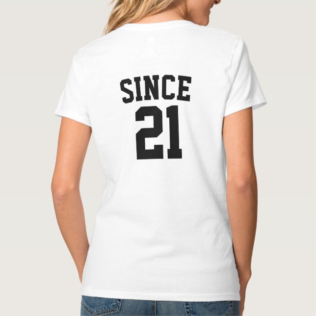 Custom Matching Together Since Couples Womens T-Shirt (Back)