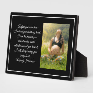 Custom Maternity Photo Beautiful Pregnancy Quote Plaque