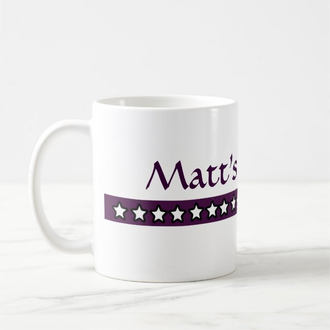 Custom Matt Coffee Coffee Mug (Left)