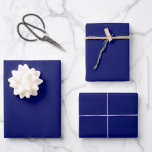 Custom Matte Solid Colour Dark Navy Blue Best Gift Wrapping Paper Sheet<br><div class="desc">Modern Elegant Trendy Stylish Dark Navy Blue Template Solid Colour Simple Matte Gift Wrapping Paper Flat Sheet Set of 3.</div>