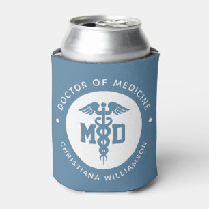 Custom MD Doctor of Medicine Doctor Graduation Can Cooler