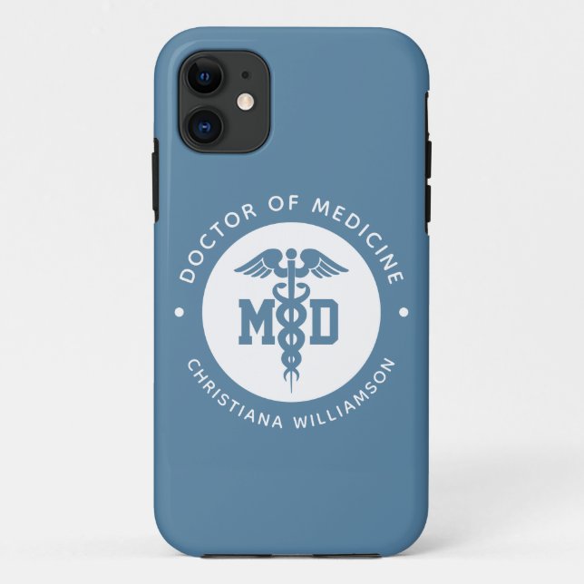 Custom MD Doctor of Medicine Doctor Graduation Case-Mate iPhone Case (Back)