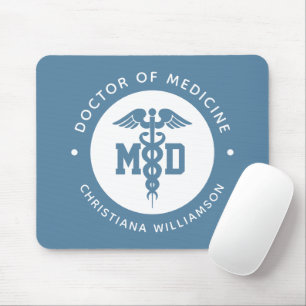 Custom MD Doctor of Medicine Doctor Graduation Mouse Mat