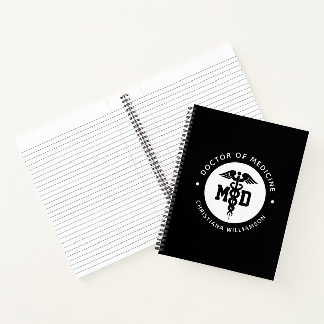 Custom MD Doctor of Medicine Doctor Graduation Notebook (Inside)