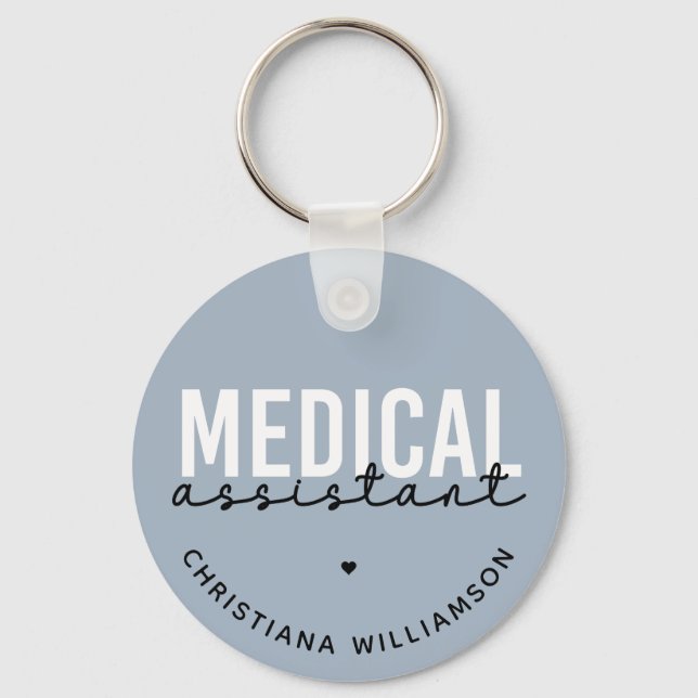 Custom Medical Assistant | Clinical Assistant Gift Key Ring (Front)
