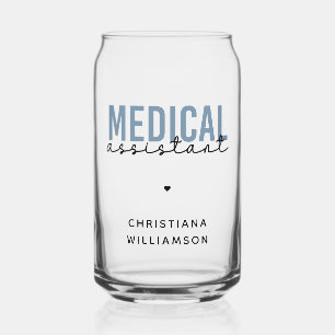 Custom Medical Assistant MA Clinical Assistant Can Glass