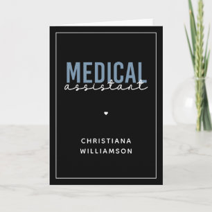 Custom Medical Assistant MA Clinical Assistant Card