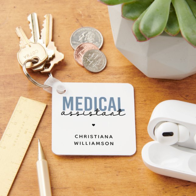 Custom Medical Assistant MA | Clinical Assistant Key Ring (Desk)