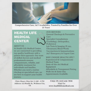 Custom Medical Hospital Service  Flyer