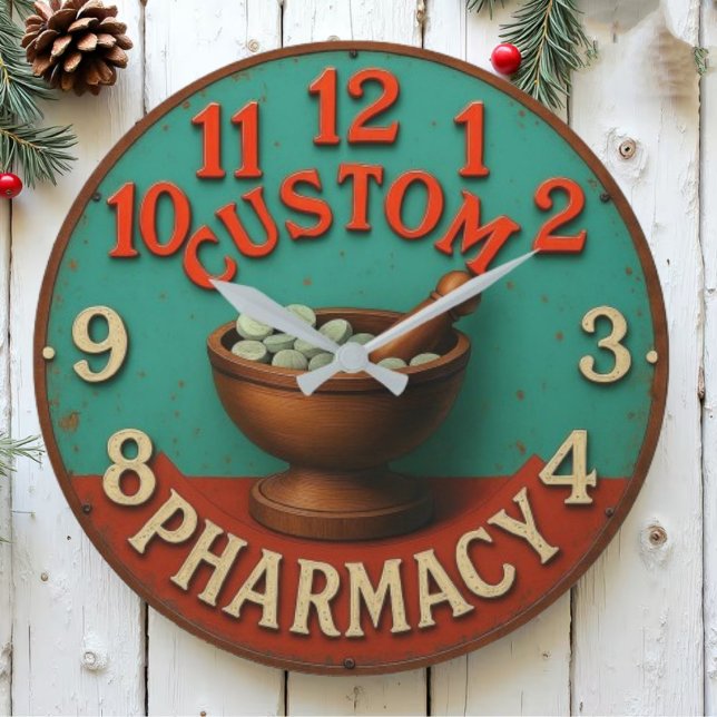 Custom medical personalized pharmacy healthcare large clock (Creator Uploaded)