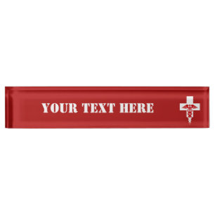 Custom Medical Professional desk name plate