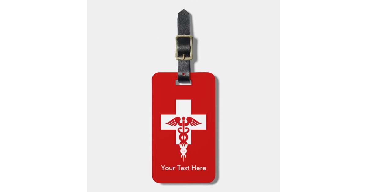 Custom Medical Professional luggage tag Zazzle