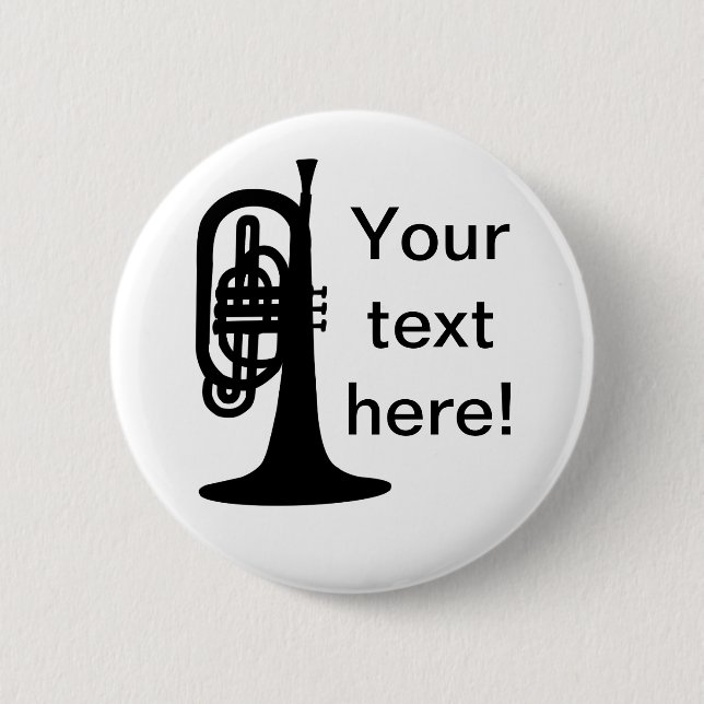 Custom Mellophone 6 Cm Round Badge (Front)