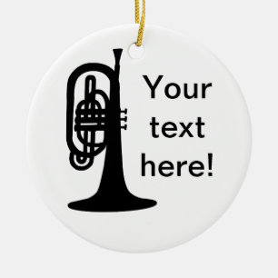 Custom Mellophone Ceramic Tree Decoration