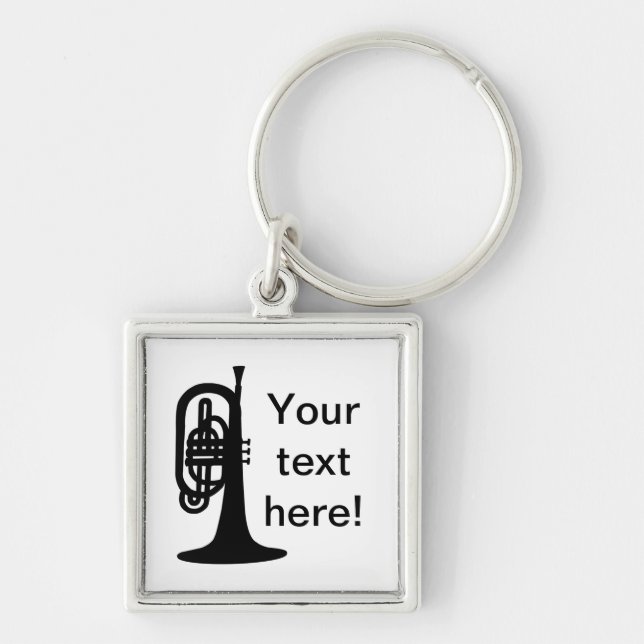 Custom Mellophone Key Ring (Front)