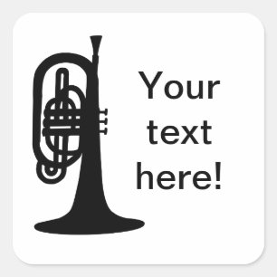 Custom Mellophone Square Sticker