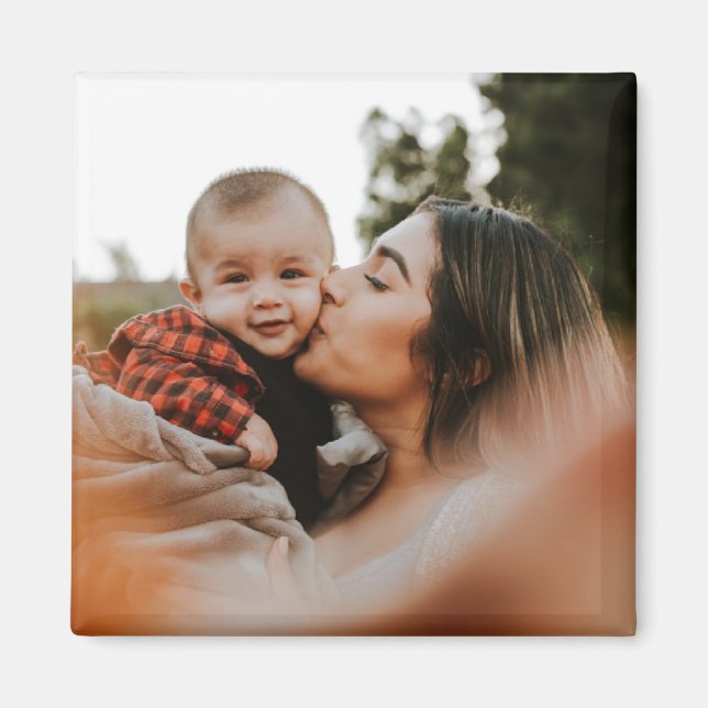 Custom memorable photo magnet (Front)