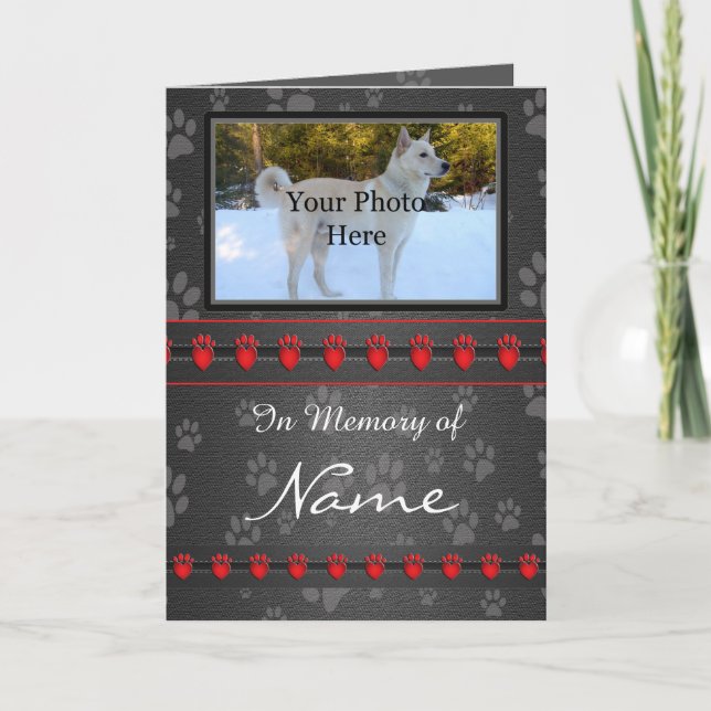 Custom Memorial Announcement - Faithful Companion (Front)