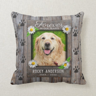 Custom Memorial for a Dog Cushion