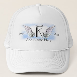 Custom Memorial Hat with Angel Wings
