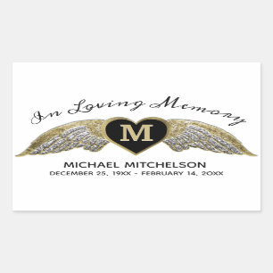 Custom Memorial Rectangular Sticker