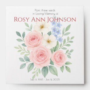Custom Memorial Seed Envelope