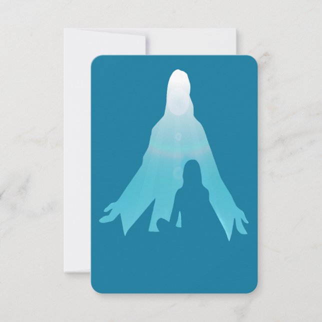 Custom Memorial Thanks Jesus in Me Invitation (Front)