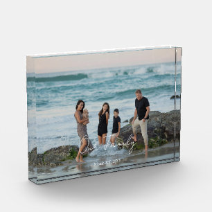 Custom Memory Acrylic Photo Block Display