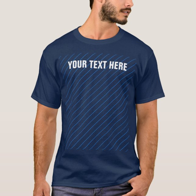 Custom Men's T-Shirts Add Your Text Here Template (Front)
