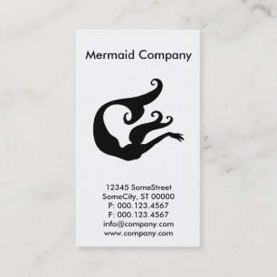 custom mermaid company business card