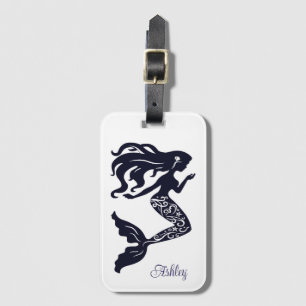 Custom Mermaid Luggage Tag