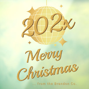 Custom Merry Christmas 2026 Window Decal
