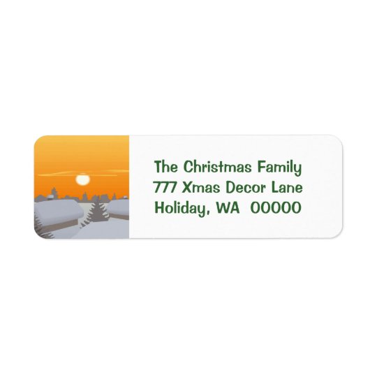 Custom Merry Christmas Envelopes Address Stickers Return Address Label