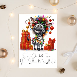 Custom Merry Christmas Funny Quotes For Friends Holiday Card