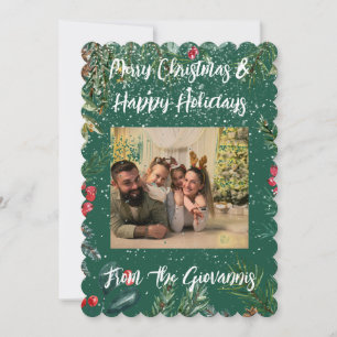 CUSTOM MERRY CHRISTMAS GREETING CARD