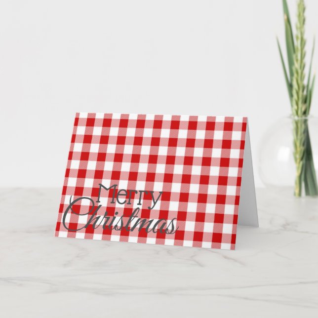 Custom Merry Christmas Greeting Card (Front)