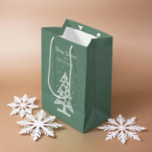 Custom Merry Christmas Line Art Tree