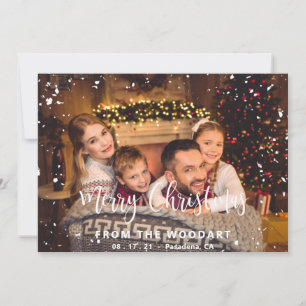 Custom Merry Christmas Photo Card