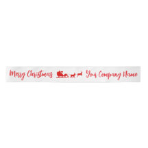 Custom Merry Christmas Satin Ribbon