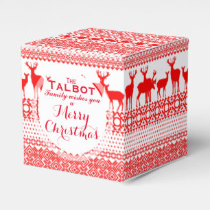 Custom MERRY CHRISTMAS SEASON'S GREETING Favour Box